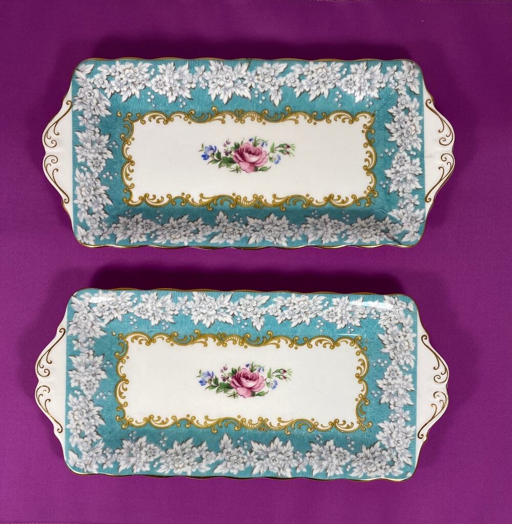 Royal Albert Enchantment Cake / Sandwich Plate 11.5" By 6.5". (Pack of 2)